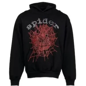 Sp5der OG Rhinestone Logo Hoodie